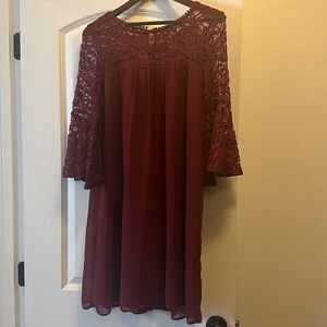 Lace top dress